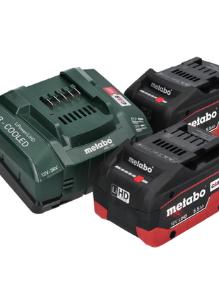 Metabo SB 18 LTX BL Q I 18 V Perceuse à percussion sans fil 130 Nm (602361660) + 2x Batteries rechargeables 5,5 Ah + Chargeur + Coffret metaBOX