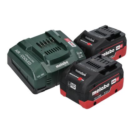 Metabo SB 18 LTX BL Q I cordless impact drill 18 V 130 Nm ( 602361660 ) brushless + 2x rechargeable battery 5.5 Ah + charger + metaBOX