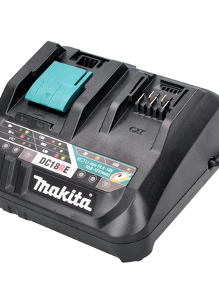 Kit de fuente de alimentación Makita de 18 V con 1 batería BL 1830 B de 3,0 Ah (197599-5) + cargador rápido múltiple DC 18 RE (198720-9)