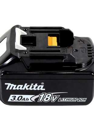 Kit de fuente de alimentación Makita de 18 V con 1 batería BL 1830 B de 3,0 Ah (197599-5) + cargador rápido múltiple DC 18 RE (198720-9)