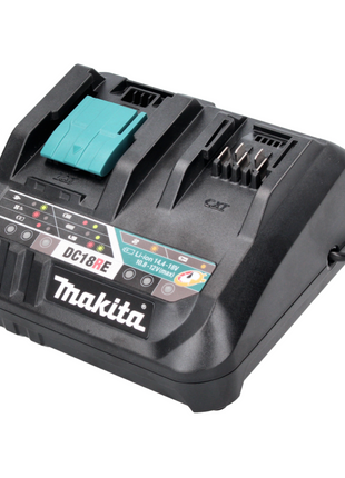 Kit de fuente de alimentación Makita de 18 V con 2 baterías BL 1840 B de 4,0 Ah (2x 197265-4) + cargador multirápido DC 18 RE (198720-9)