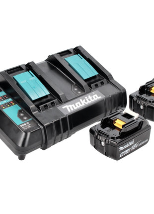 Makita Power Source Kit 18 V mit 2x BL 1850 B 5,0 Ah Akku ( 197280-8 ) + DC 18 SH Doppel Ladegerät ( 199687-4 )