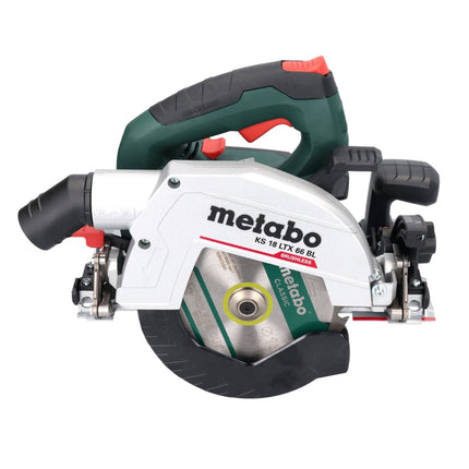 Metabo KS 18 LTX 66 BL Scie circulaire portative sans fil 18 V 165 mm + 2x batterie 4,0 Ah + chargeur + metaBOX