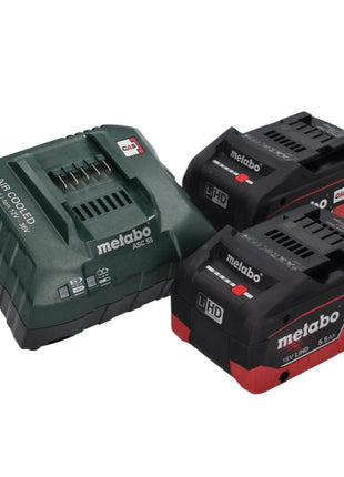 Metabo KS 18 LTX 66 BL Akumulatorowa pilarka tarczowa 18 V 165 mm ( 611866660 ) + 2x akumulator 5,5 Ah + ładowarka + metaBOX