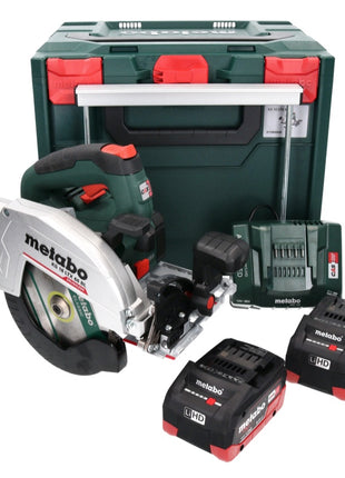 Metabo KS 18 LTX 66 BL Akku Handkreissäge 18 V 165 mm ( 611866810 ) + 2x Akku 8,0 Ah + Ladegerät + metaBOX