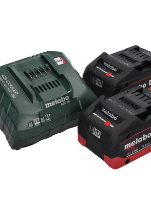 Metabo KS 18 LTX 66 BL Akumulatorowa pilarka tarczowa 18 V 165 mm + 2x akumulator 5,5 Ah + ładowarka + szyna poprzeczna + metaBOX