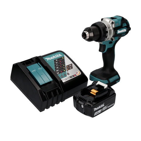 Makita DDF 486 RF1 taladro atornillador inalámbrico 18 V 130 Nm sin escobillas + 1x batería 3,0 Ah + cargador