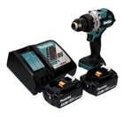 Taladro atornillador a batería Makita DDF 486 RF 18 V 130 Nm sin escobillas + 2x batería recargable 3,0 Ah + cargador