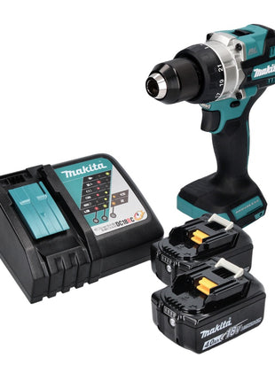 Makita DDF 486 RM taladro atornillador inalámbrico 18 V 130 Nm sin escobillas + 2 baterías 4,0 Ah + cargador