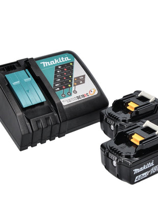 Makita DDF 486 RM taladro atornillador inalámbrico 18 V 130 Nm sin escobillas + 2 baterías 4,0 Ah + cargador