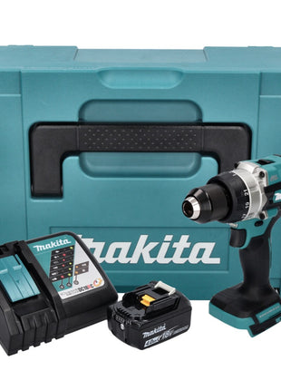 Makita DDF 486 RM1J taladro atornillador inalámbrico 18 V 130 Nm sin escobillas + 1x batería 4,0 Ah + cargador + Makpac