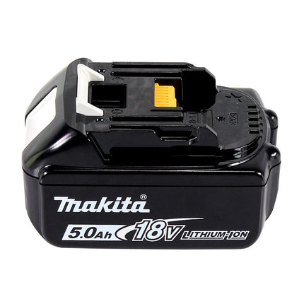 Taladro atornillador a batería Makita DDF 486 T1J 18 V 130 Nm sin escobillas + 1x batería recargable 5,0 Ah + Makpac - sin cargador