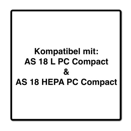 Metabo 10x Vlies Filterbeutel 6 L ( 2x 630164000 ) für AS 18 L PC Compact / AS 18 HEPA PC Compact