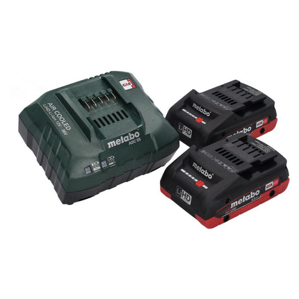 Metabo AS 18 HEPA PC Aspirador de batería compacto 18 V 6 l Aspirador en seco y húmedo con función de soplado + 2x baterías 4,0 Ah + cargador