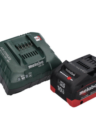 Metabo AS 18 HEPA PC Aspirador de batería compacto 18 V 6 l Aspirador en seco y húmedo con función de soplado + 1x batería 10,0 Ah + cargador