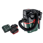 Metabo AS 18 HEPA PC Aspirador de batería compacto 18 V 6 l Aspirador en seco y húmedo con función de soplado + 2x baterías 10,0 Ah + cargador