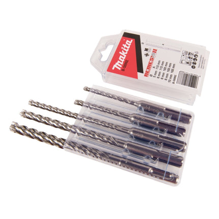 Makita DHR 243 Z Cordless hammer drill 18 V 2.0 J SDS plus Brushless + 5-piece drill bit set - without battery, without charger