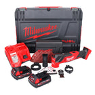 Milwaukee M18 FMT-202X FUEL multiherramienta a batería 18 V sin escobillas + 2x baterías 2.0 Ah + cargador + set de accesorios 7 piezas + caja HD