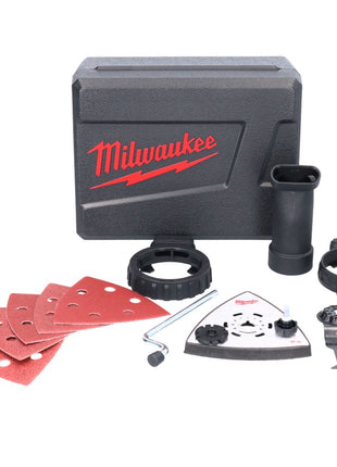 Milwaukee M18 FMT-202X FUEL multiherramienta a batería 18 V sin escobillas + 2x baterías 2.0 Ah + cargador + set de accesorios 7 piezas + caja HD