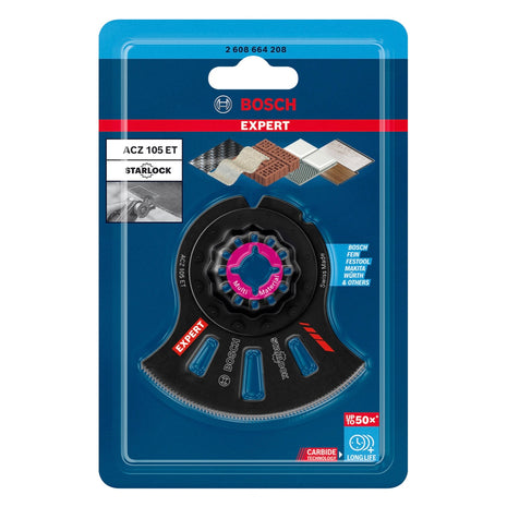 Bosch EXPERT Multi Material ACZ 105 ET segment saw blade Starlock 105 mm 1 pc. ( 2608664208 ) Carbide