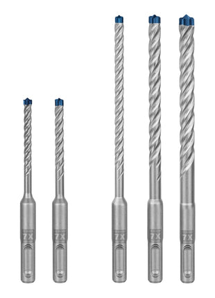 Bosch EXPERT SDS Plus-7X Hammerbohrer Set 5 - 10 mm 5 tlg. ( 2608900197 ) für Beton / Stein - Nachfolger von 2608576199 - Toolbrothers