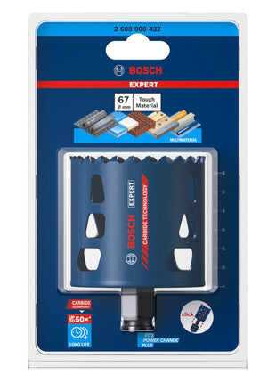 Bosch EXPERT Scie cloche Tough Material 67 x 60 mm Carbide (2608900432) Universel