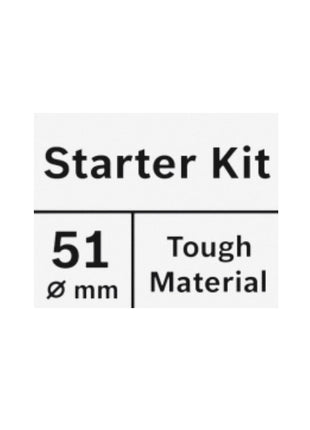 Bosch EXPERT Tough Material Scies-cloches Kit de démarrage 51 x 60 mm Carbure (2608900449) Universel