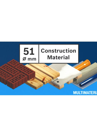 Sierra perforadora para materiales de construcción Bosch EXPERT 51 x 60 mm (2608900463) universal - Sucesora de 2608580740