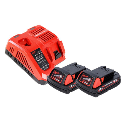 Taladro angular inalámbrico Milwaukee C18 RAD-202FC 18 V 20 Nm + 2x baterías 2,0 Ah + cargador