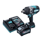 Llave de impacto inalámbrica Makita TW 001 GM101 40 V máx. 1800 Nm Brushless XGT + 1x batería 4,0 Ah + cargador