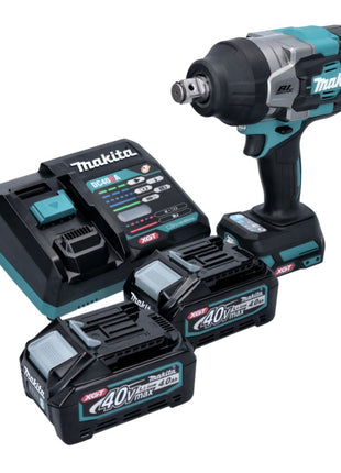 Makita TW 001 GM201 Akumulatorowy klucz udarowy 40 V maks. 1800 Nm bezszczotkowy XGT + 2x akumulator 4,0 Ah + ładowarka