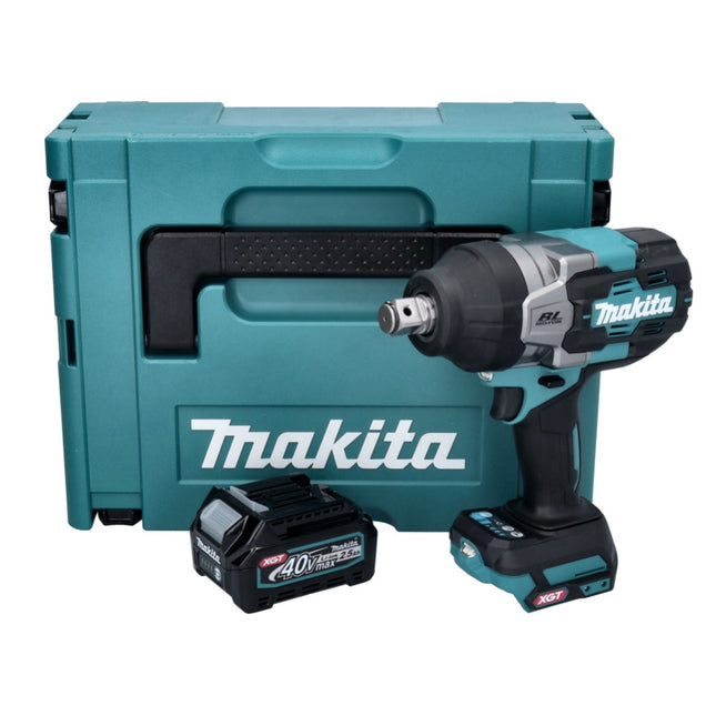 Makita TW 001 GD101 Llave de impacto sin cable 40 V max. 1800 Nm Brushless XGT + 1x batería recargable 2,5 Ah + Makpac - sin cargador