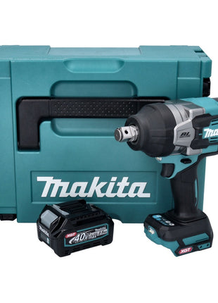 Llave de impacto inalámbrica Makita TW 001 GD101 40 V máx. 1800 Nm Brushless XGT + 1x batería 2,5 Ah + cargador + Makpac