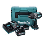 Makita TW 001 GD201 Cordless impact wrench 40 V max. 1800 Nm Brushless XGT + 2x rechargeable battery 2.5 Ah + charger + Makpac