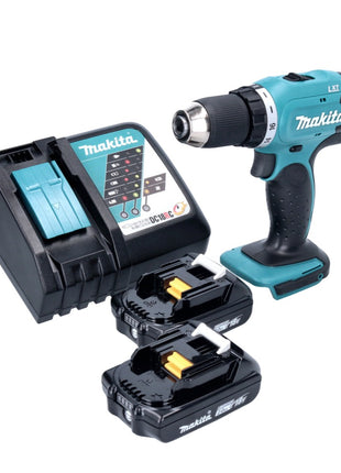 Makita DDF 453 RA taladro atornillador inalámbrico 18 V 42 Nm + 2 baterías 2,0 Ah + cargador