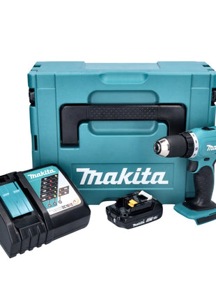 Makita DDF 453 RA1J taladro atornillador inalámbrico 18 V 42 Nm + 1x batería 2,0 Ah + cargador + Makpac