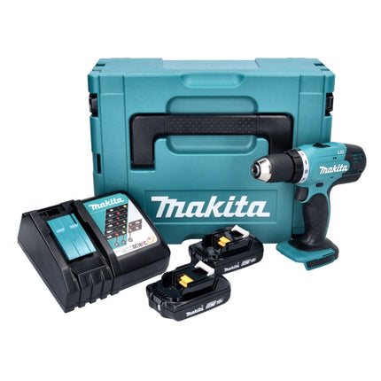 Taladro sin cable Makita DDF 453 RAJ 18 V 42 Nm + 2x batería recargable 2,0 Ah + cargador + Makpac