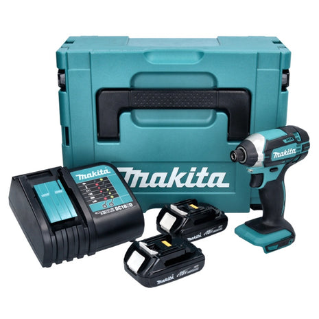 Llave de impacto a batería Makita DTD 152 SYJ 18 V 165 Nm + 2x baterías 1,3 Ah + cargador + Makpac