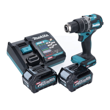 Makita HP 002 GD201 Akku Schlagbohrschrauber 40 V 64 Nm Brushless + 2x Akku 2,5 Ah + Ladegerät