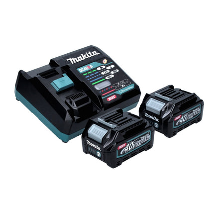 Makita HP 002 GD201 taladro percutor inalámbrico 40 V 64 Nm sin escobillas + 2x baterías 2,5 Ah + cargador + Makpac