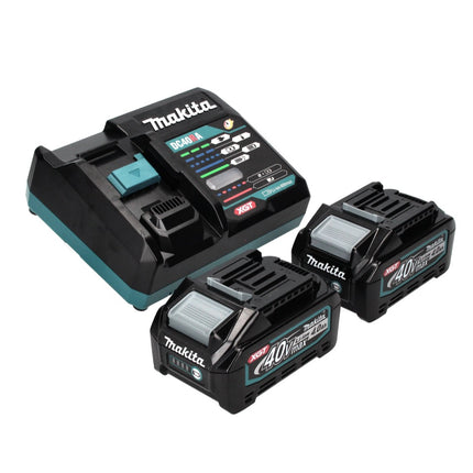 Makita HP 002 GM201 taladro percutor inalámbrico 40 V 64 Nm sin escobillas + 2x baterías 4,0 Ah + cargador + Makpac