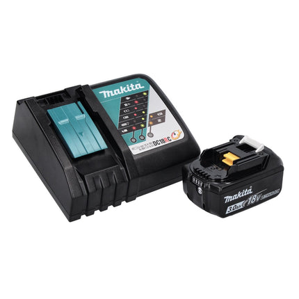 Taladro de percusión sin cable Makita DHP 486 RF1 18 V 130 Nm sin escobillas + 1x batería recargable 3,0 Ah + cargador