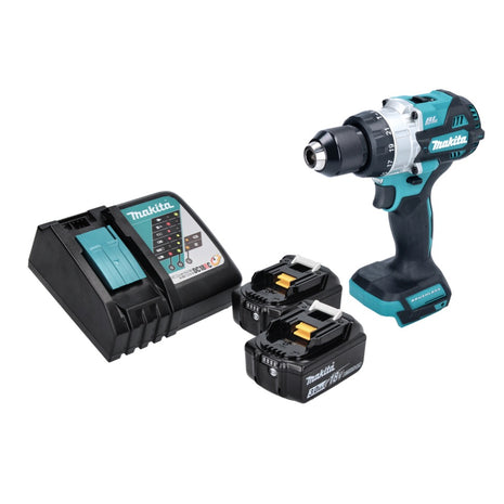 Makita DHP 486 RF cordless impact drill 18 V 130 Nm brushless + 2x rechargeable battery 3.0 Ah + charger