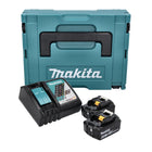 Makita Power Source Kit 18 V ( 198116-4 ) with 2x BL 1860 B + DC 18 RC charger + Makpac