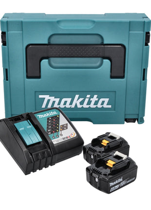 Zestaw Makita Power Source Kit 18 V ( 198116-4 ) z 2x BL 1860 B + ładowarka DC 18 RC + Makpac