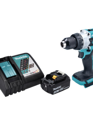 Makita DHP 486 RM1 akumulatorowa wiertarko-wkrętarka udarowa 18 V 130 Nm bezszczotkowa + 1x akumulator 4,0 Ah + ładowarka