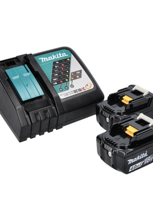 Taladro percutor inalámbrico Makita DHP 486 RM 18 V 130 Nm sin escobillas + 2 baterías 4,0 Ah + cargador