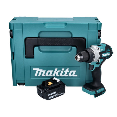 Taladro percutor inalámbrico Makita DHP 486 F1J 18 V 130 Nm sin escobillas + 1x batería 3,0 Ah + Makpac - sin cargador