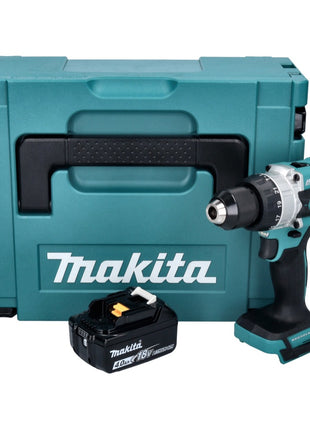 Taladro percutor inalámbrico Makita DHP 486 M1J 18 V 130 Nm sin escobillas + 1x batería 4,0 Ah + Makpac - sin cargador