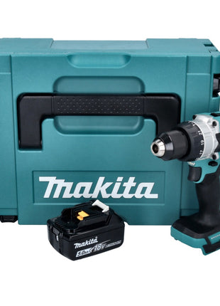 Taladro percutor inalámbrico Makita DHP 486 T1J 18 V 130 Nm sin escobillas + 1x batería 5,0 Ah + Makpac - sin cargador